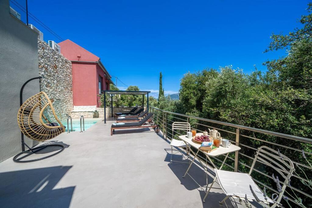 Villa Elisabeth Sea View Private Pool Fiskardo Kefalonia Katsarata Bagian luar foto